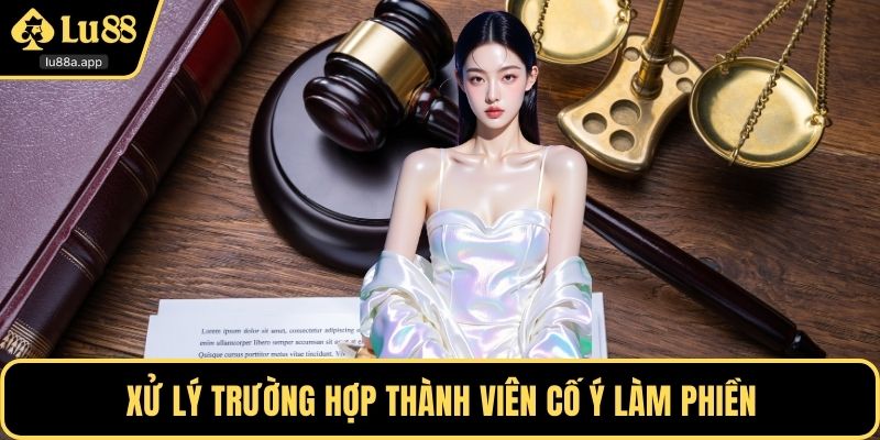 Xử lý trường hợp thành viên cố ý làm phiền